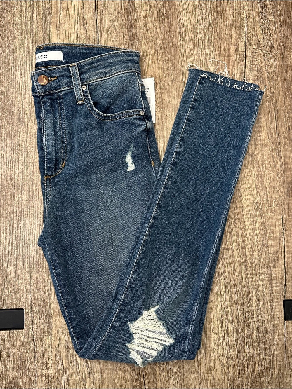 Joe's Jeans Medellin High-Rise Raw Hem Skinny Jeans Size 25 New With Tags